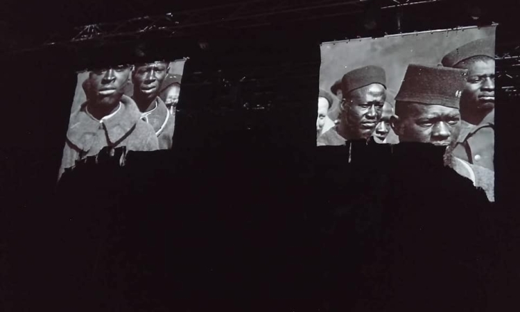 Noir de Boue et d'Obus en répétition sur Paris avant Alençon Crédit photos : Peggy Fargues